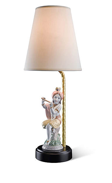 Lladro Classic Lighting, Lord Krishna Table Lamp