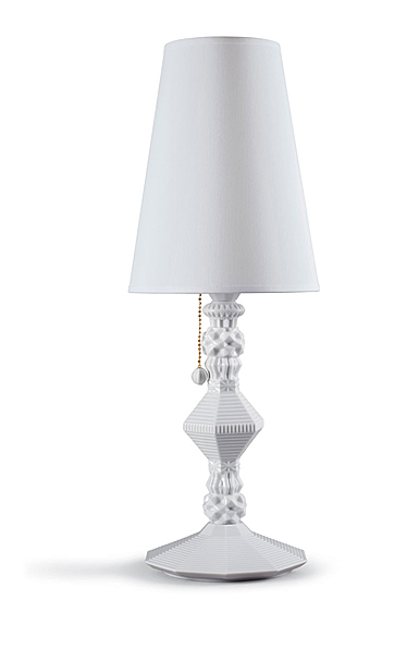 Lladro Classic Lighting, Belle De Nuit Table Lamp. White