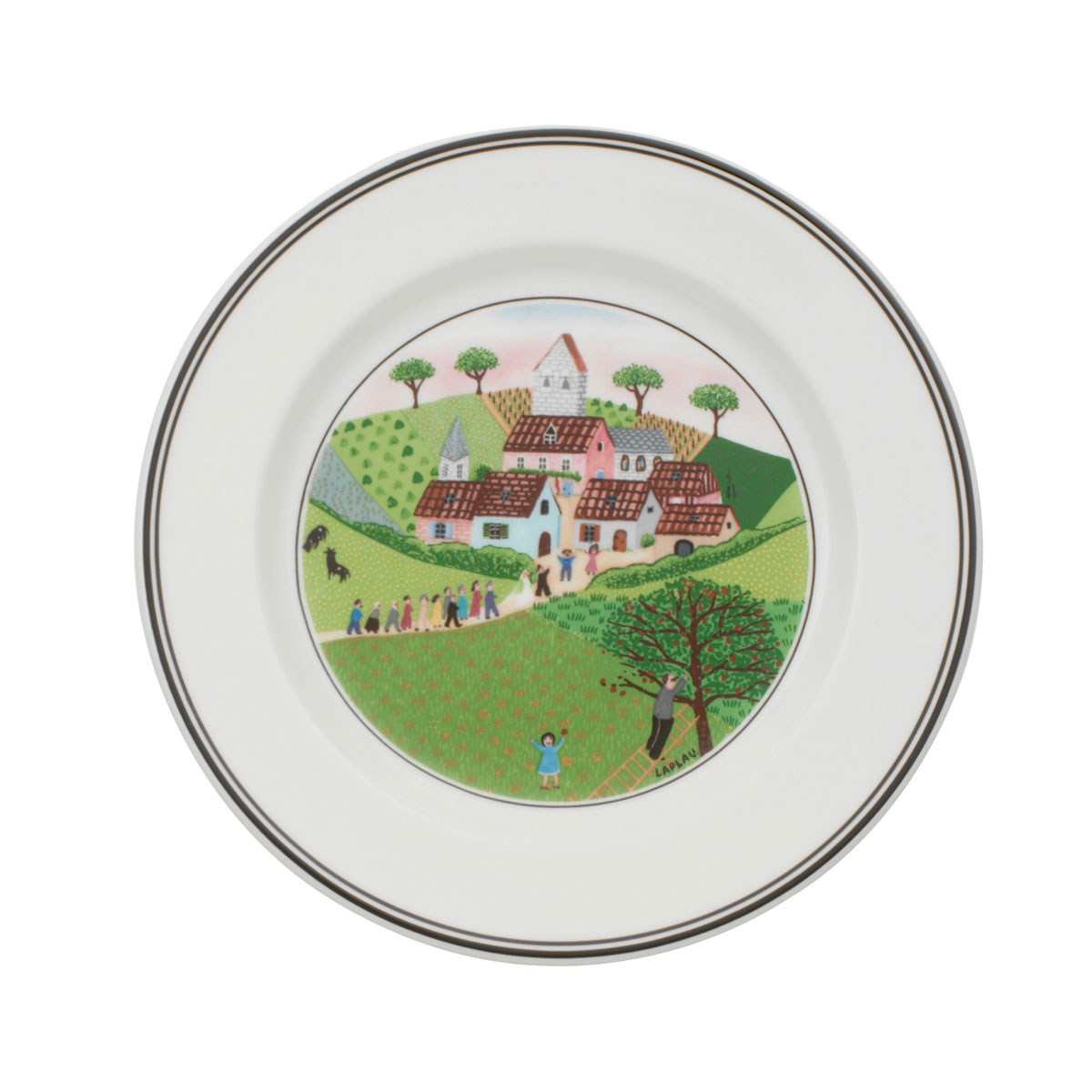 Villeroy and Boch Design Naif Bread and Butter Plate Num. 3 Wedding Procession