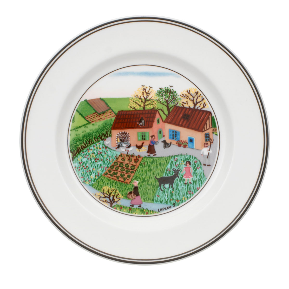 Villeroy and Boch Design Naif Bread and Butter Plate Num. 5 Family Farm