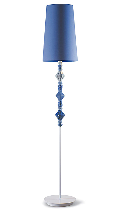 Lladro Classic Lighting, Belle De Nuit Floor Lamp II Blue