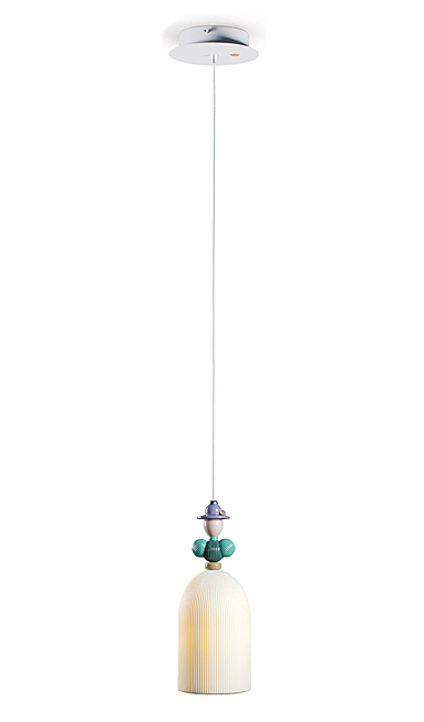Lladro Classic Lighting, Mademoiselle BAtrice Ceiling Lamp