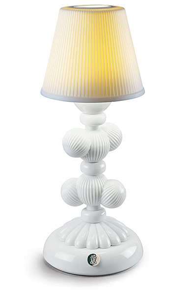 Lladro Light And Fragrance, Cactus Firefly Table Lamp. White