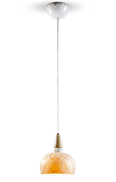 Lladro Classic Lighting, Ivy And Seed Single Ceiling Lamp. Spices