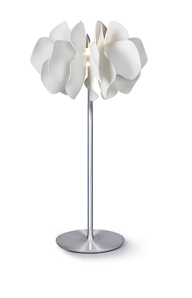 Lladro Modern Lighting, Nightbloom Floor Lamp. White. Small.