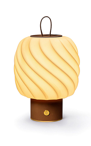Lladro Light And Fragrance, Ice Cream Portable Lamp. Medium. Leather