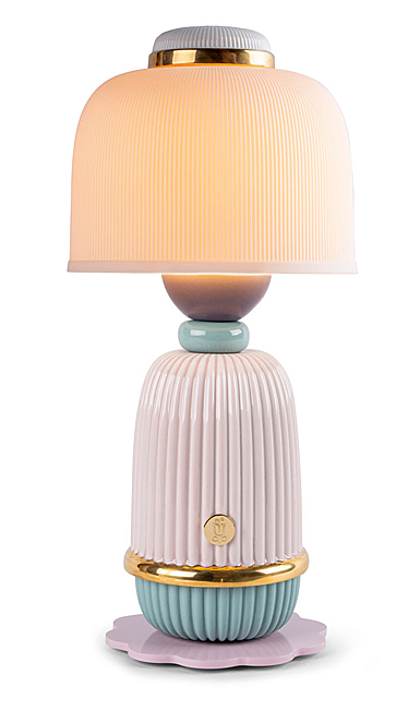 Lladro Light And Fragrance, Kokeshi Lamp - Pink