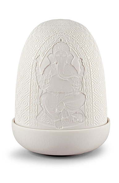 Lladro Lord Ganesha and Goddess Lakshmi Dome Lamp
