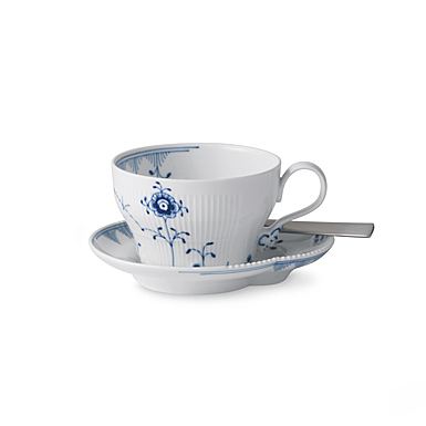 Royal Copenhagen, Blue Elements Teacup and Saucer