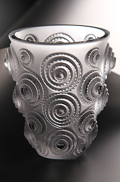 Lalique Crystal, Byzance Spirales Small Crystal Vase