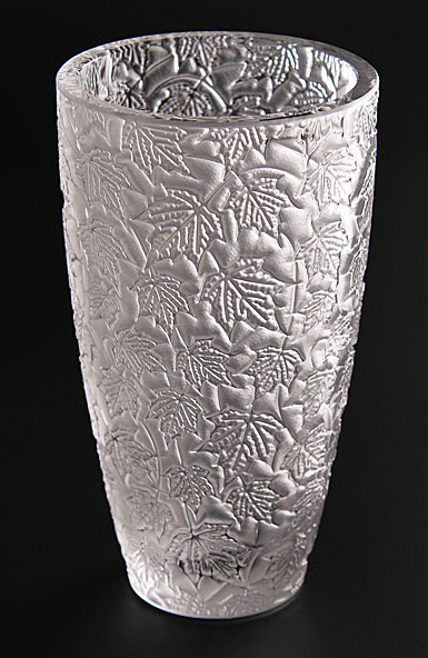 Lalique Paysage Feuillage Medium Vase, Clear