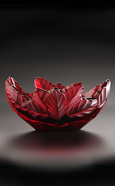 Lalique Paysage Compiegne Bowl, Red