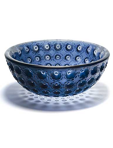 Lalique Nemours Bowl, Midnight Blue