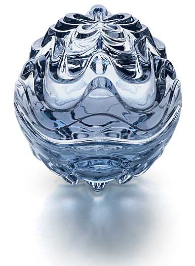 Lalique Crystal, Vibration Box, Blue Luster