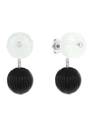 Lalique Vibrante Short Earrings, Noir