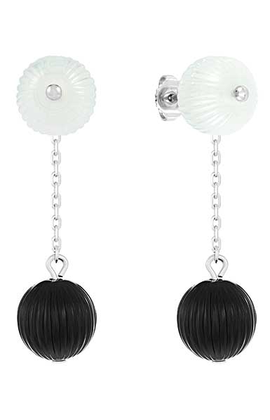 Lalique Vibrante Long Earrings, Noir