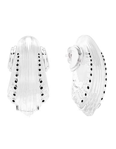 Lalique Icone Earrings Studs, Clear