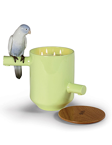 Lladro Light And Fragrance, Parrot's Scented Treasure. On The Prairie Scent. Green