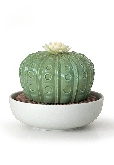 Lladro Light And Fragrance, Astrophytum Cactus Diffuser. Gardens Of Valencia Scent