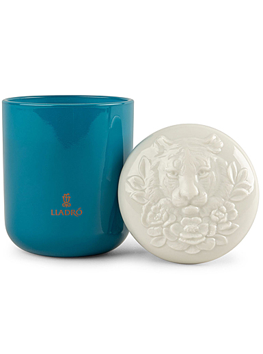 Lladro Light And Fragrance, Tiger Candle - Moonlight