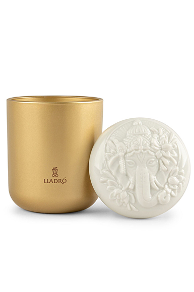 Lladro Light And Fragrance, Lord Ganesha Candle-Gardens Of Valencia