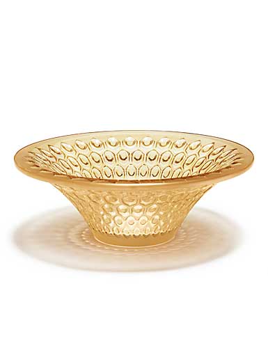 Lalique Provence Rayons Small Bowl, Gold Lustre