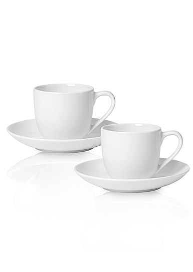 Villeroy and Boch For Me Espresso Cup and Saucer 4 Piece Set