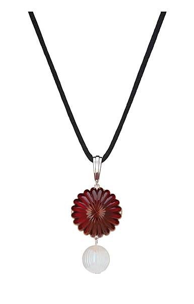 Lalique Vibrante Pendant Necklace, Red