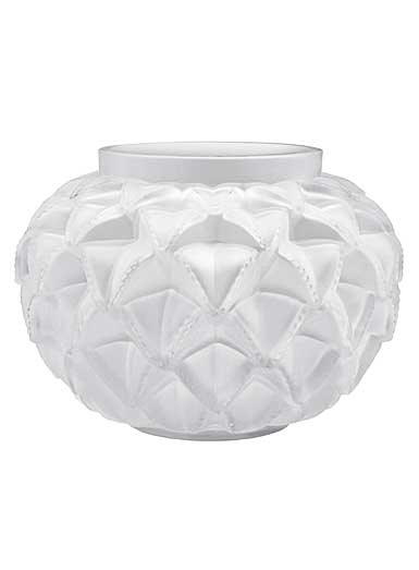 Lalique Languedoc 8 7/16" Crystal Vase, Clear