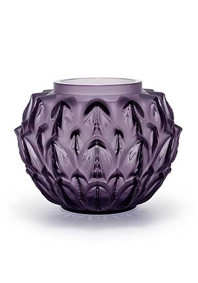 Lalique Cynara Vase, Violet