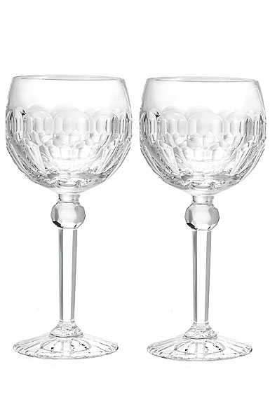 Waterford Curraghmore Balloon Wine Glasses, Pair