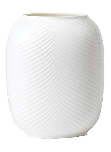 Wedgwood White Folia Lithophane Vase Large