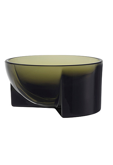 Iittala Kuru Glass Bowl 5" Moss Green