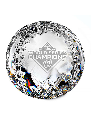 Waterford 2019 MLB World Series Champions, Washington Nationals Baseball Paperweight, Limited Edition