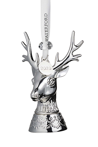 Waterford 2020 Silver Stag Ornament