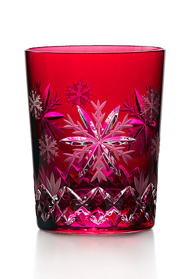 Waterford 2020 Snowflake Wishes Love Prestige Edition DOF Cranberry, Single