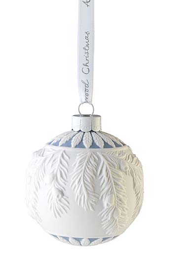 Wedgwood Frosted Pine Bauble Ball Ornament