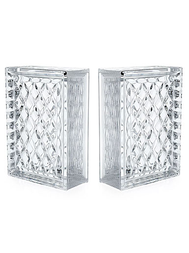Waterford Crystal Walden Bookends, Pair