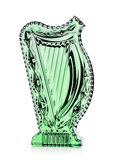 Waterford Crystal Emerald Harp Sculpture