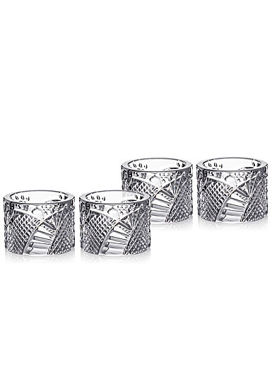 Waterford Crystal Seahorse Napkin Ring, Set of Four