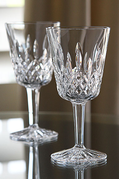 Waterford Crystal Classic Lismore Goblet, Pair
