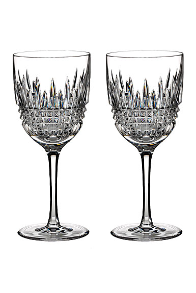 Waterford Crystal, Lismore Diamond Goblet, Red Wine, Pair