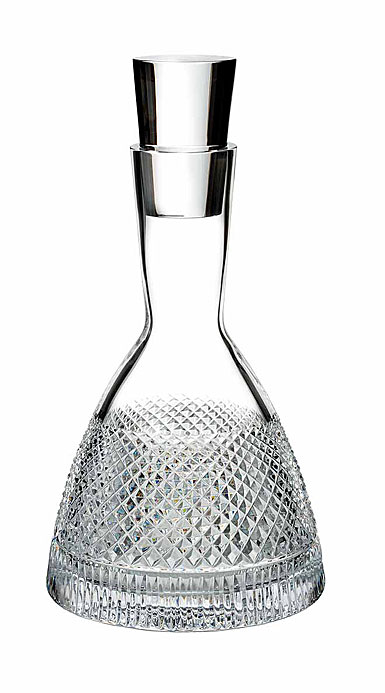 Waterford Diamond Line Crystal Decanter