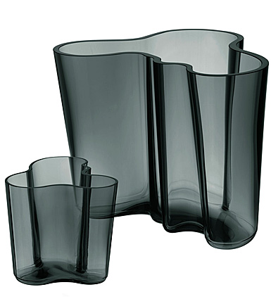 Iittala Aalto Vase Set 6.25" Dark Grey
