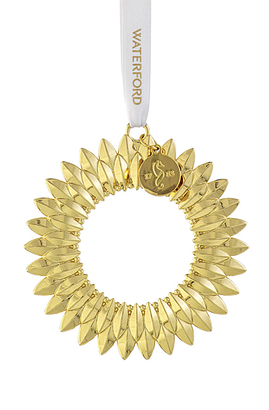 Waterford Golden 2023 Wreath Ornament