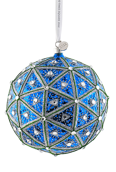 Waterford Crystal Times Square 2022 Gift of Wisdom Masterpiece Dated Ball Ornament