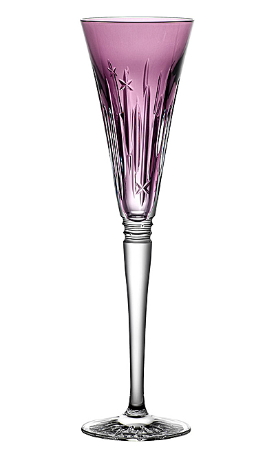 Waterford Crystal 2021 Winter Wonders Midnight Frost Flute Lilac, Single