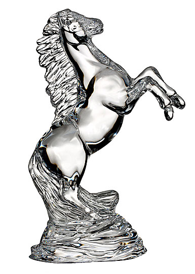 Waterford Crystal Rearing Horse Sculpture
