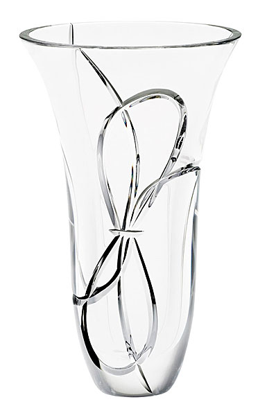 Vera Wang Wedgwood Love Knots 10" Crystal Vase