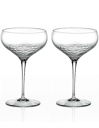 Vera Wang Wedgwood, Sequin Saucer Crystal Champagne Pair